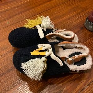 Fur(shearling) clogs